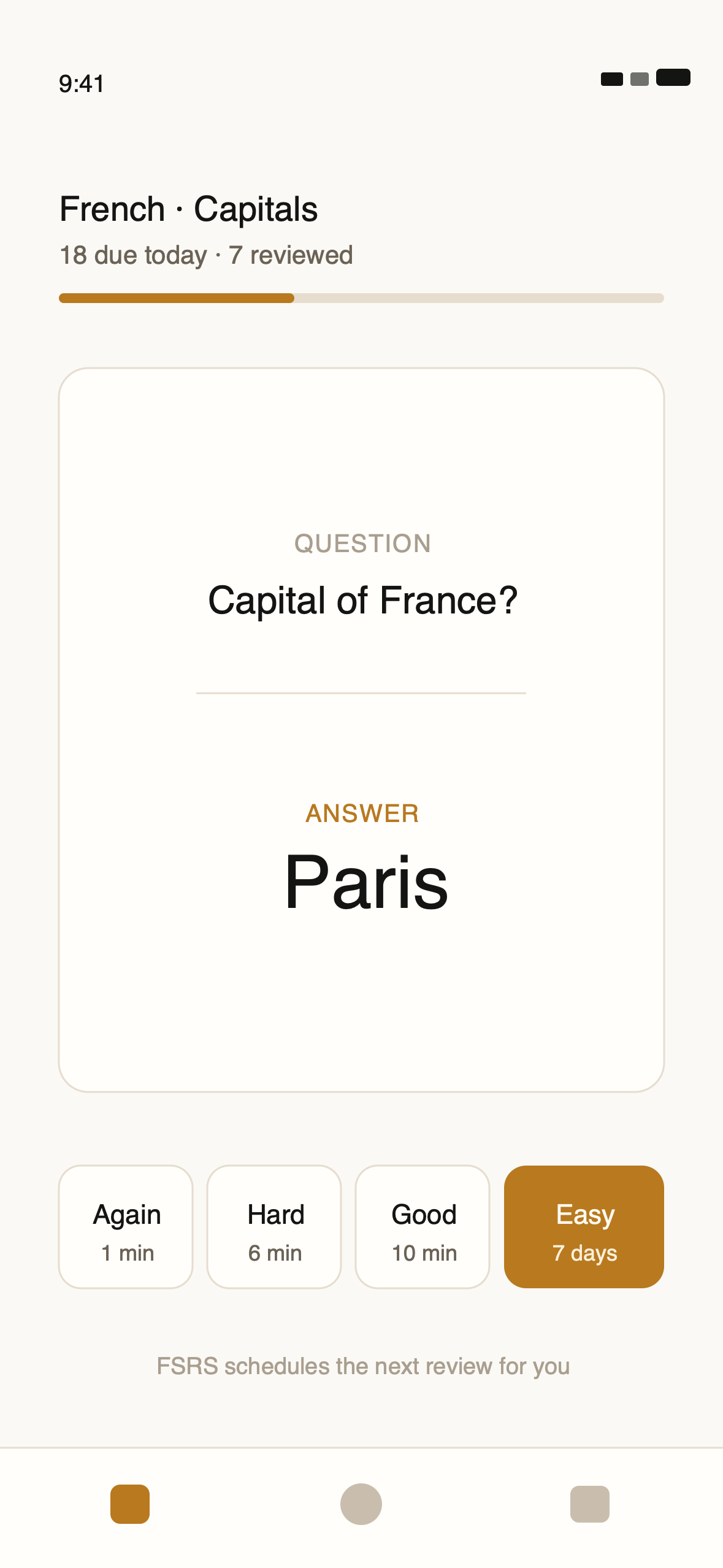 Cardpile on iPhone